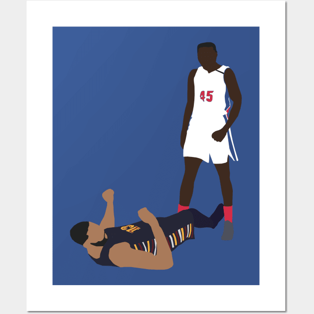 Sekou Doumbouya Over Tristan Thompson Wall Art by xRatTrapTeesx